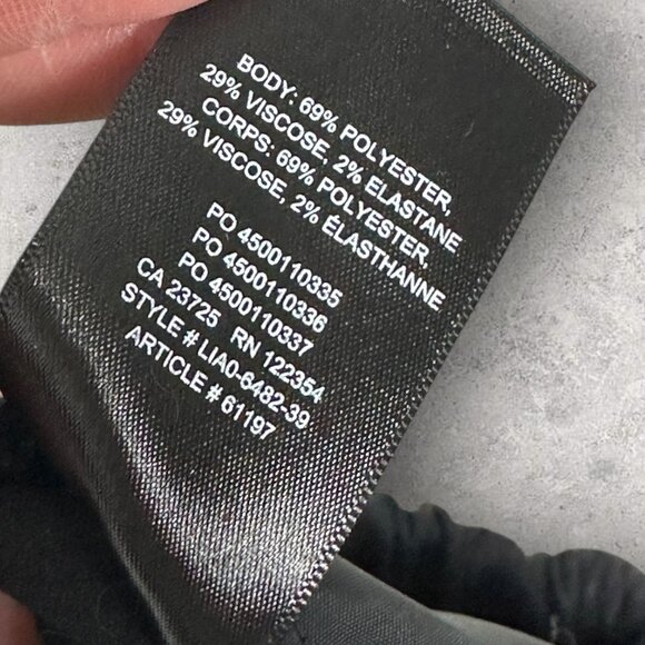 Aritzia The Group Babaton Jimmy Pants Charcoal Grey Plaid Womens Sz XXS Minimal - Picture 10 of 15